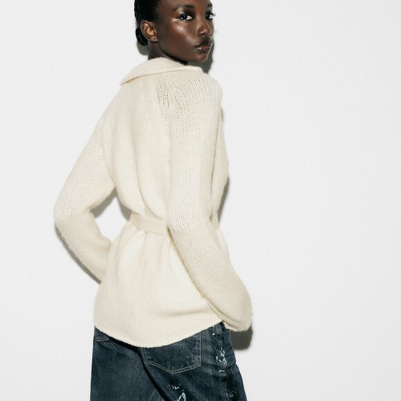 ZARA WOOL BLEND KNIT CARDIGAN - Picture 5 of 6